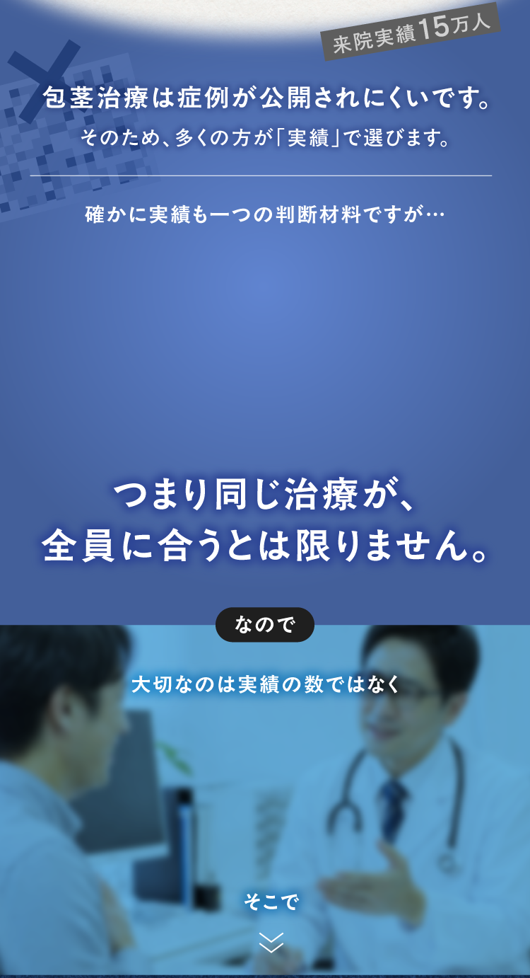 同じ治療が、全員に合うとは限りません。