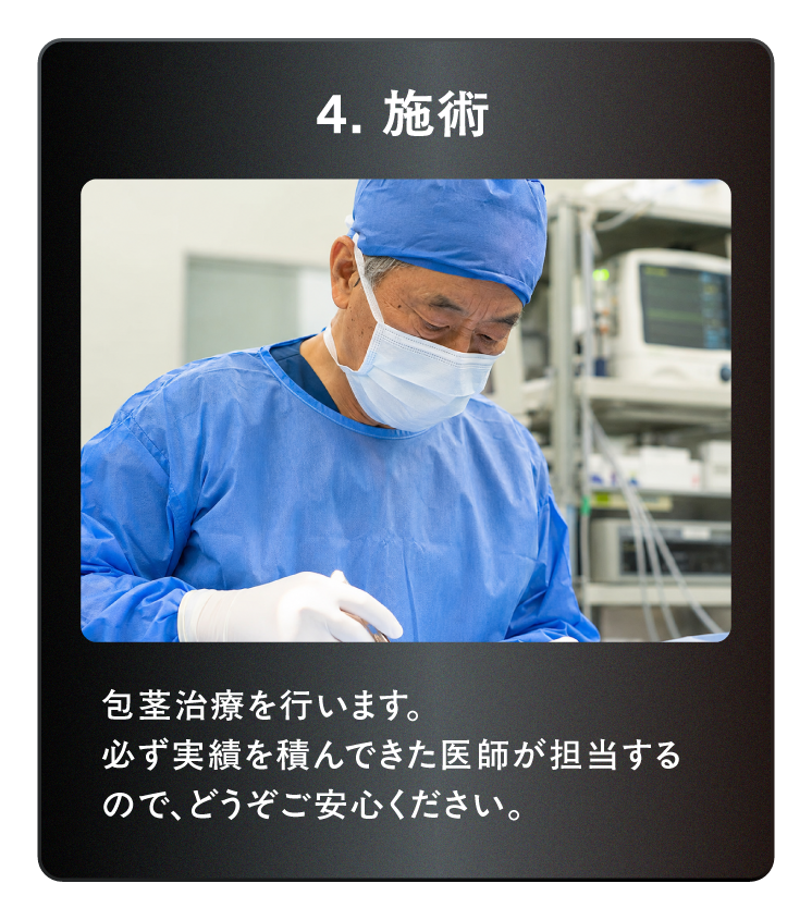 実績を積んだ医師による施術